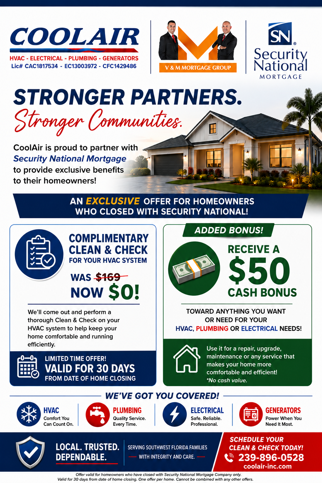 CoolAir exclusive offer for Security National Mortgage homeowners