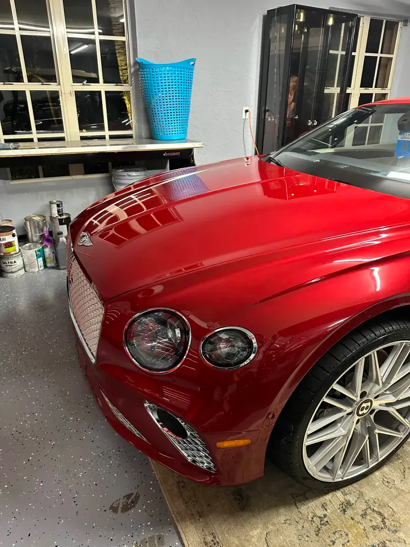 Bentley Continental GT Front end after — detailed by Vdetailss
