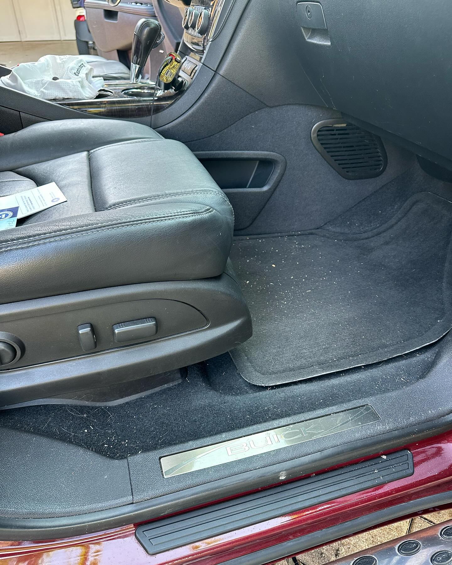 Buick Enclave Driver seat and carpet before — detailed by Vdetailss