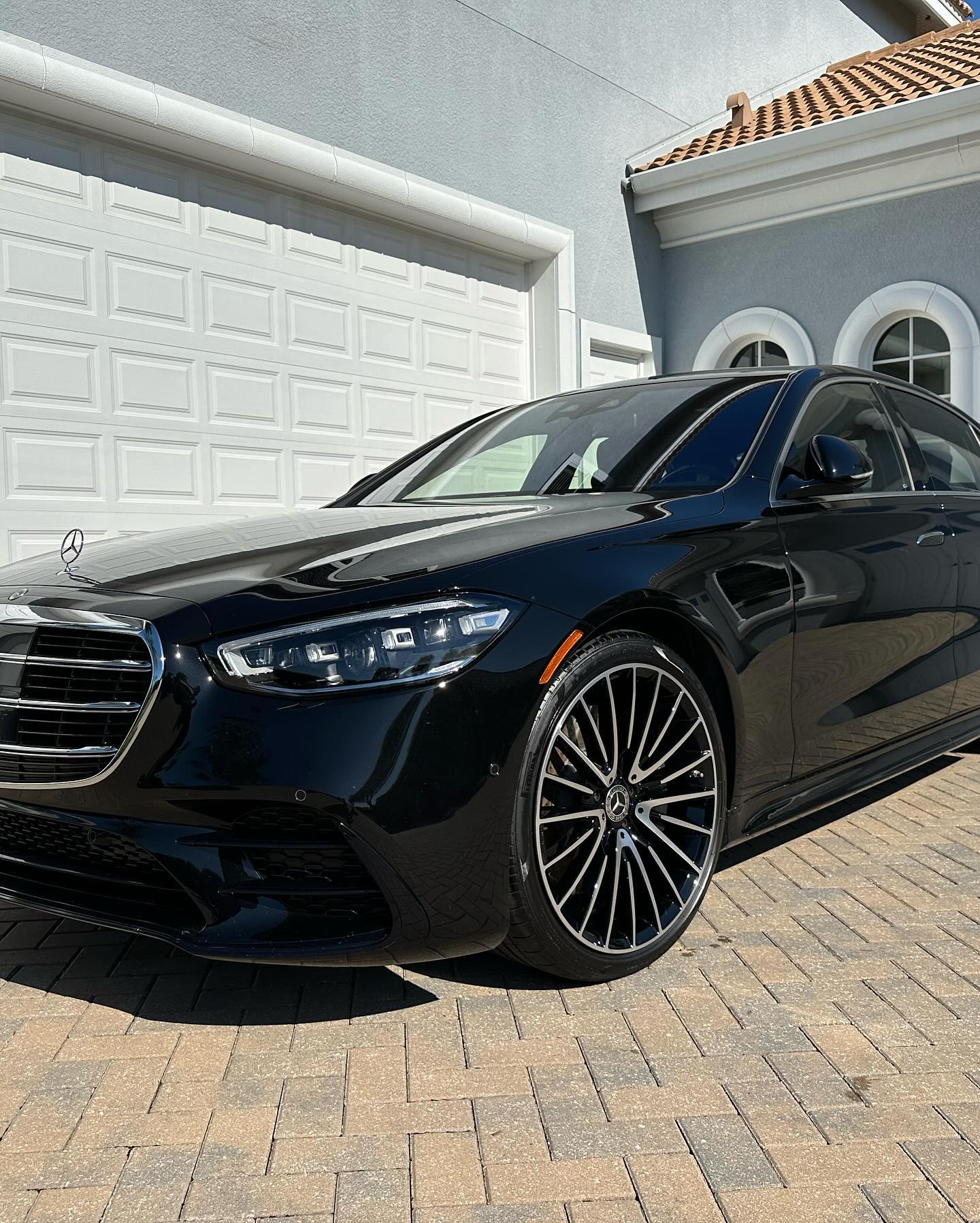 Mercedes-Benz S-Class (Black) Front end after — detailed by Vdetailss