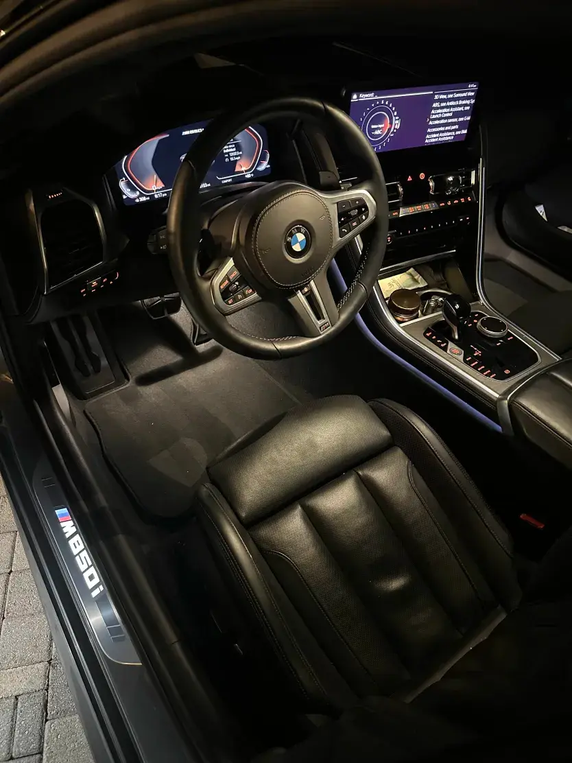 BMW M850i Cabin — interior detailing by Vdetailss